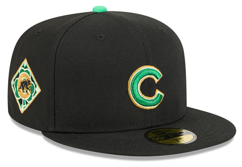 Men's Chicago Cubs New Era Black 2026 St. Patrick's Day Authentic Collection On-Field 59FIFTY Fitted Hat (Copy) - Pro Jersey Sports