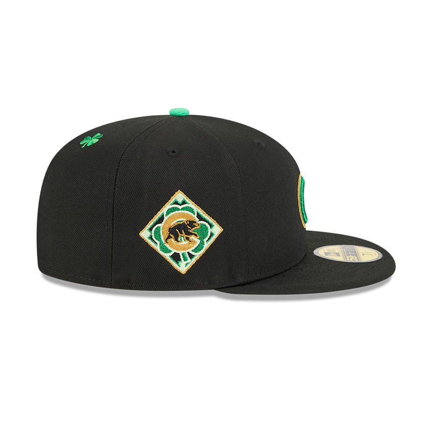 Men's Chicago Cubs New Era Black 2026 St. Patrick's Day Authentic Collection On-Field 59FIFTY Fitted Hat (Copy) - Pro Jersey Sports