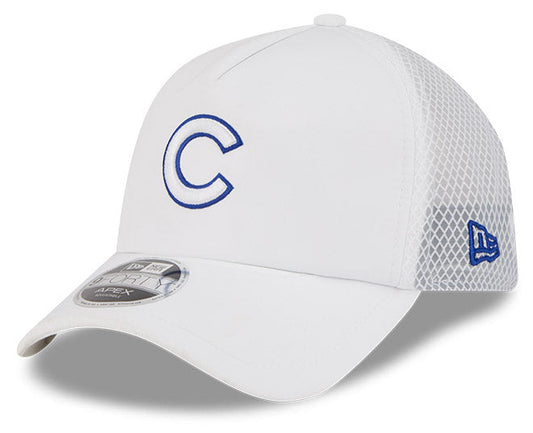 Chicago Cubs New Era 2026 9Forty APEX "C" Logo Snap Adjustable Hat-White - Pro Jersey Sports