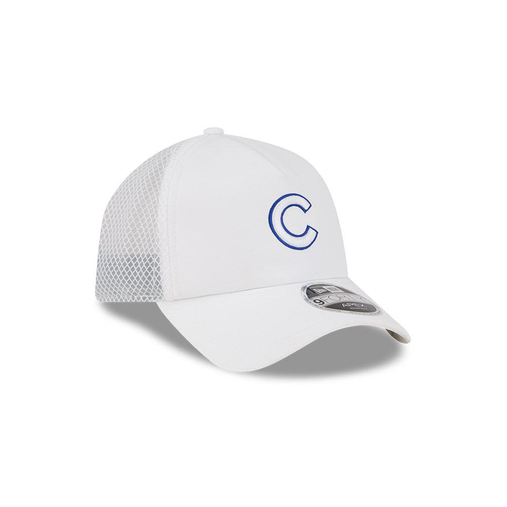 Chicago Cubs New Era 2026 9Forty APEX "C" Logo Snap Adjustable Hat-White - Pro Jersey Sports