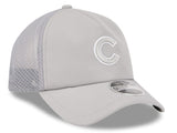 Chicago Cubs New Era 2026 Batting Practice 9Forty APEX "C" Logo Snap Adjustable Hat-Grey - Pro Jersey Sports