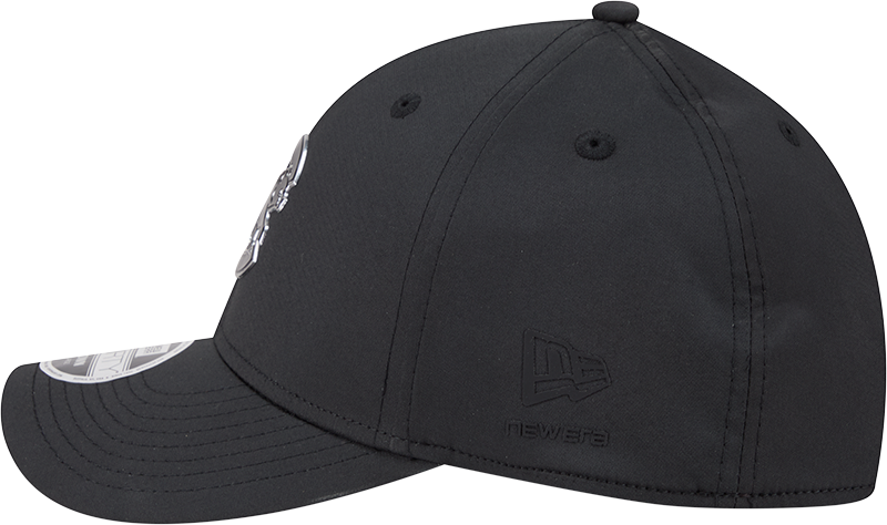 Chicago Cubs New Era M-Crown 39Thirty Metallic Black Performance Flex Fit Hat-Crawling Bear