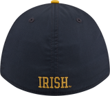 Mens New Era Notre Dame Fighting Irish M-Crown A-Frame Rope 39THIRTY Flex Hat-Gold/Navy - Pro Jersey Sports