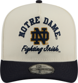 Notre Dame Fighting Irish New Era Arched Ivory A-Frame 9FIFTY Snapback Hat - Pro Jersey Sports
