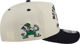 Notre Dame Fighting Irish New Era Arched Ivory A-Frame 9FIFTY Snapback Hat - Pro Jersey Sports