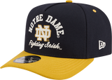 Notre Dame Fighting Irish New Era Navy/Gold A-Frame 9FIFTY Snapback Hat - Pro Jersey Sports
