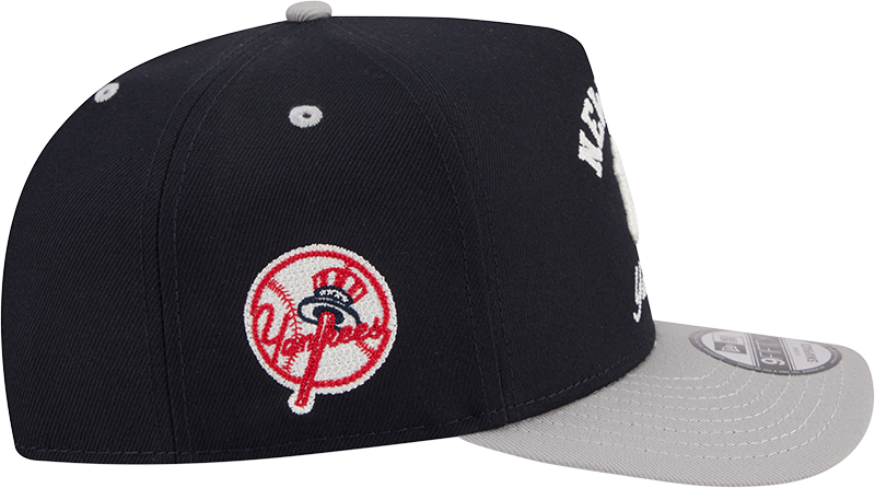 New York Yankees New Era Arched Navy A-Frame 9FIFTY Snapback Hat