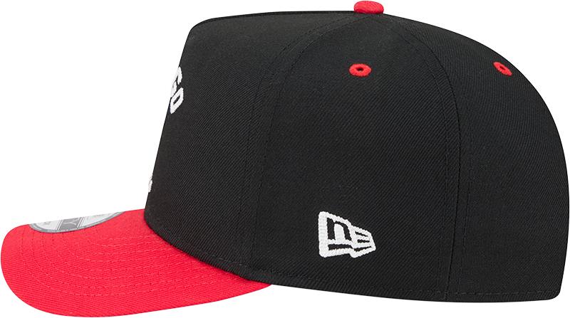 Chicago Bulls New Era Arched Black A-Frame 9FIFTY Snapback Hat