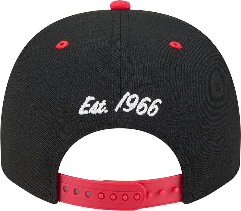 Chicago Bulls New Era Arched Black A-Frame 9FIFTY Snapback Hat