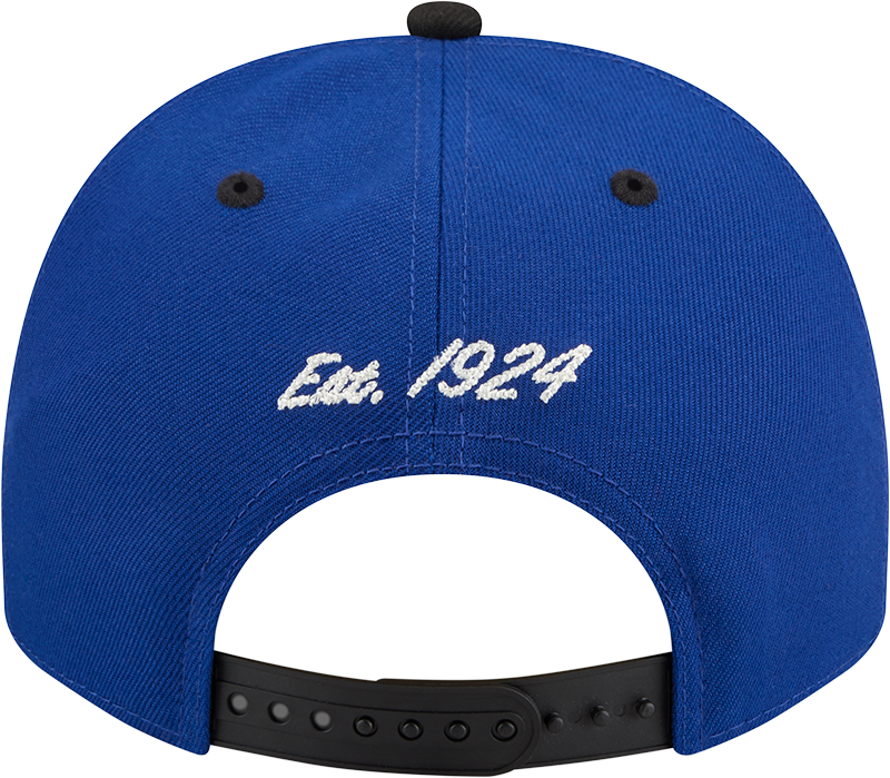 Duke Blue Devils New Era Blue A-Frame 9FIFTY Snapback Hat-Mascot Logo - Pro Jersey Sports