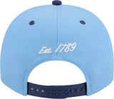 North Carolina Tar Heels New Era Blue A-Frame 9FIFTY Snapback Hat-Foot Logo - Pro Jersey Sports