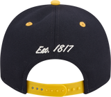 Michigan Wolverines New Era Arched Navy A-Frame 9FIFTY Snapback Hat - Pro Jersey Sports