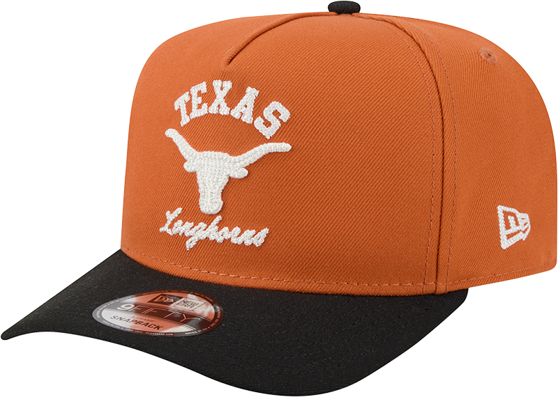 Texas Longhorns New Era Arched Burnt Orange A-Frame 9FIFTY Snapback Hat - Pro Jersey Sports