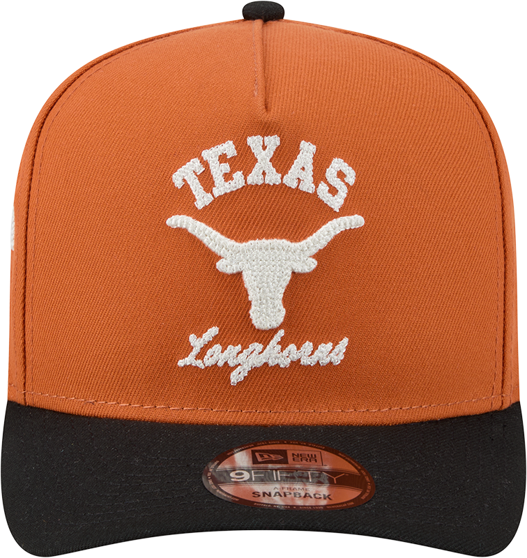 Texas Longhorns New Era Arched Burnt Orange A-Frame 9FIFTY Snapback Hat - Pro Jersey Sports