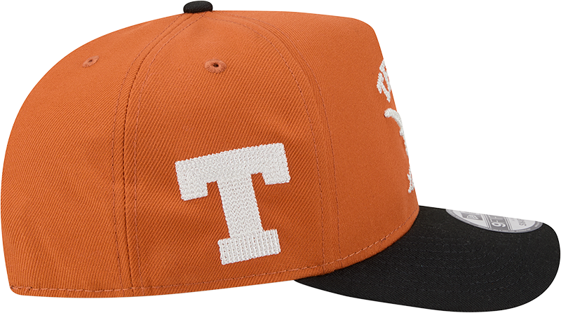 Texas Longhorns New Era Arched Burnt Orange A-Frame 9FIFTY Snapback Hat - Pro Jersey Sports
