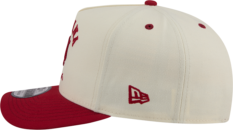 Indiana Hoosiers New Era Arched Ivory A-Frame 9FIFTY Snapback Hat - Pro Jersey Sports