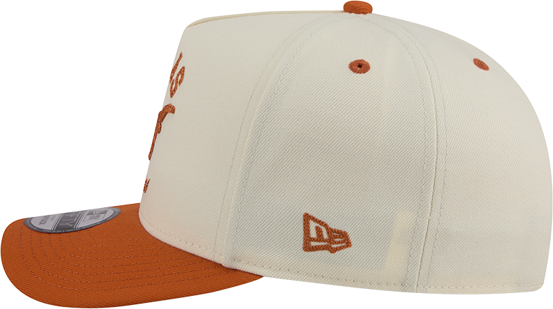 Texas Longhorns New Era Arched Ivory A-Frame 9FIFTY Snapback Hat - Pro Jersey Sports