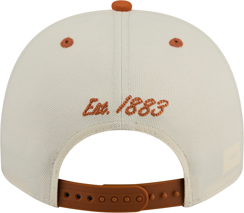 Texas Longhorns New Era Arched Ivory A-Frame 9FIFTY Snapback Hat - Pro Jersey Sports