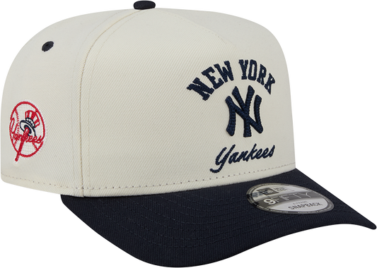 New York Yankees New Era Arched Ivory A-Frame 9FIFTY Snapback Hat