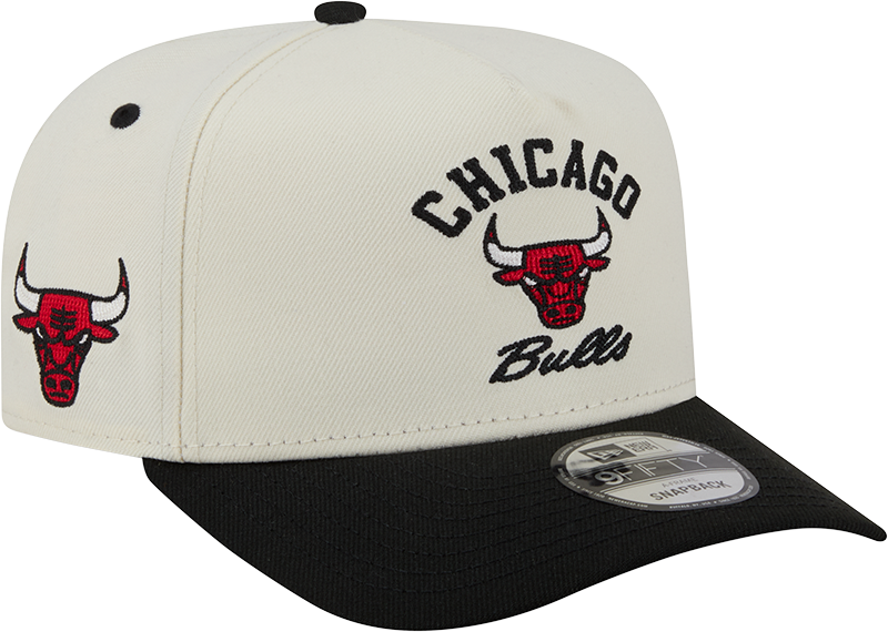 Chicago Bulls New Era Arched Ivory A-Frame 9FIFTY Snapback Hat