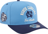 North Carolina Tar Heels New Era Blue A-Frame 9FIFTY Snapback Hat-Mascot Logo - Pro Jersey Sports