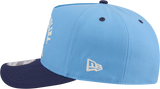 North Carolina Tar Heels New Era Blue A-Frame 9FIFTY Snapback Hat-Mascot Logo - Pro Jersey Sports