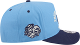 North Carolina Tar Heels New Era Blue A-Frame 9FIFTY Snapback Hat-Mascot Logo - Pro Jersey Sports