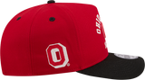 Ohio State Buckeyes New Era Arched Red A-Frame 9FIFTY Snapback Hat - Pro Jersey Sports