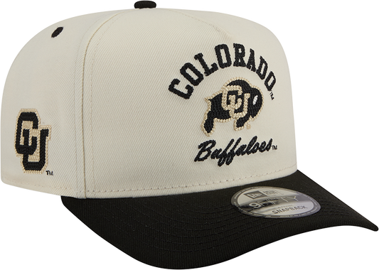 Colorado Buffaloes New Era Arched Ivory A-Frame 9FIFTY Snapback Hat - Pro Jersey Sports