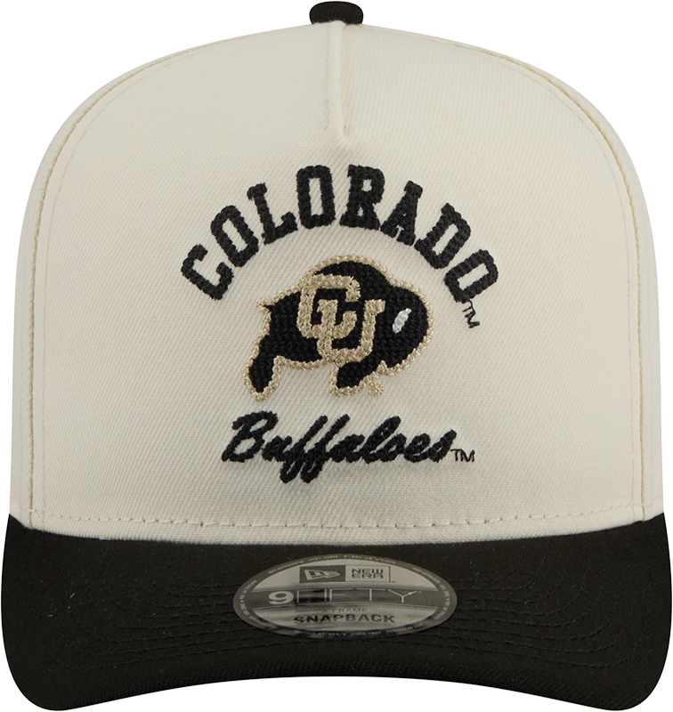 Colorado Buffaloes New Era Arched Ivory A-Frame 9FIFTY Snapback Hat - Pro Jersey Sports