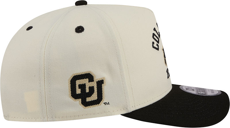 Colorado Buffaloes New Era Arched Ivory A-Frame 9FIFTY Snapback Hat - Pro Jersey Sports