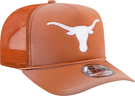 Texas Longhorns New Era Burnt Orange Fade Rope 9FIFTY A-FRAME Trucker Snapback Hat - Pro Jersey Sports