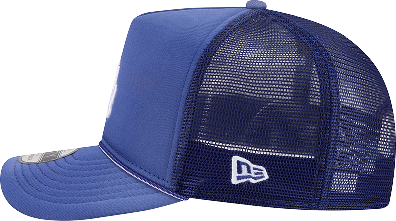 Los Angeles Dodgers New Era Blue Worn A-Frame 9FIFTY Trucker Snapback Hat