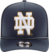 Notre Dame Fighting Irish New Era Navy Fade Rope 9FIFTY A-FRAME Trucker Snapback Hat - Pro Jersey Sports
