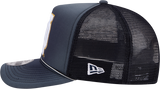 Notre Dame Fighting Irish New Era Navy Fade Rope 9FIFTY A-FRAME Trucker Snapback Hat - Pro Jersey Sports