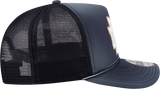 Notre Dame Fighting Irish New Era Navy Fade Rope 9FIFTY A-FRAME Trucker Snapback Hat - Pro Jersey Sports