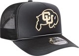 Colorado Buffaloes New Era Black Fade Rope 9FIFTY A-FRAME Trucker Snapback Hat - Pro Jersey Sports