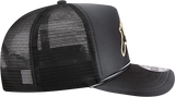 Colorado Buffaloes New Era Black Fade Rope 9FIFTY A-FRAME Trucker Snapback Hat - Pro Jersey Sports