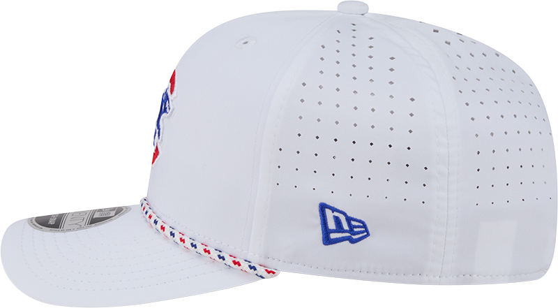 Chicago Cubs New Era White Sport Rope 9SEVENTY Stretch Snap Adjustable Hat-Walking Bear