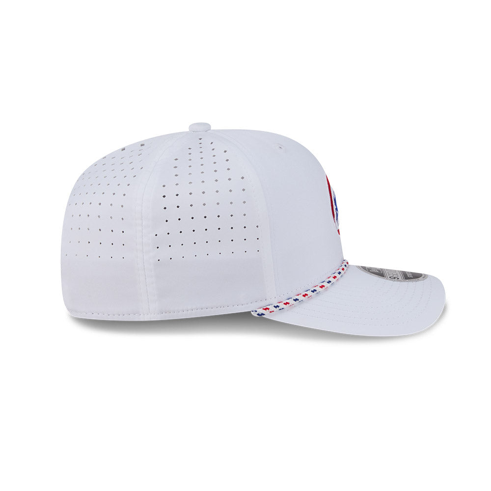 Chicago Cubs New Era White Sport Rope 9SEVENTY Stretch Snap Adjustable Hat-Walking Bear