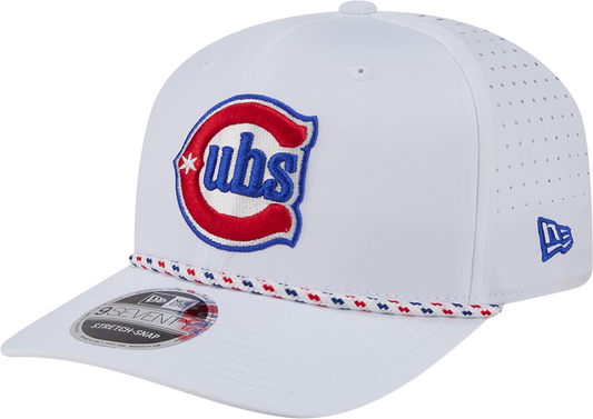 Chicago Cubs New Era 2nd Alternate White Sport Rope 9SEVENTY Stretch Snap Adjustable Hat