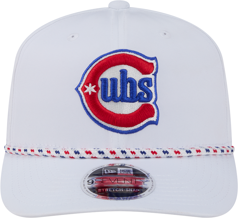 Chicago Cubs New Era 2nd Alternate White Sport Rope 9SEVENTY Stretch Snap Adjustable Hat