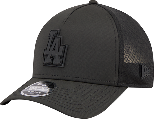 Los Angeles Dodgers New Era Badged 9FORTY M-Crown Adjustable Hat-Black