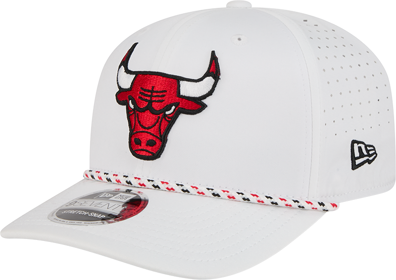Chicago Bulls New Era White Sport Rope 9SEVENTY Stretch Snap Adjustable Hat