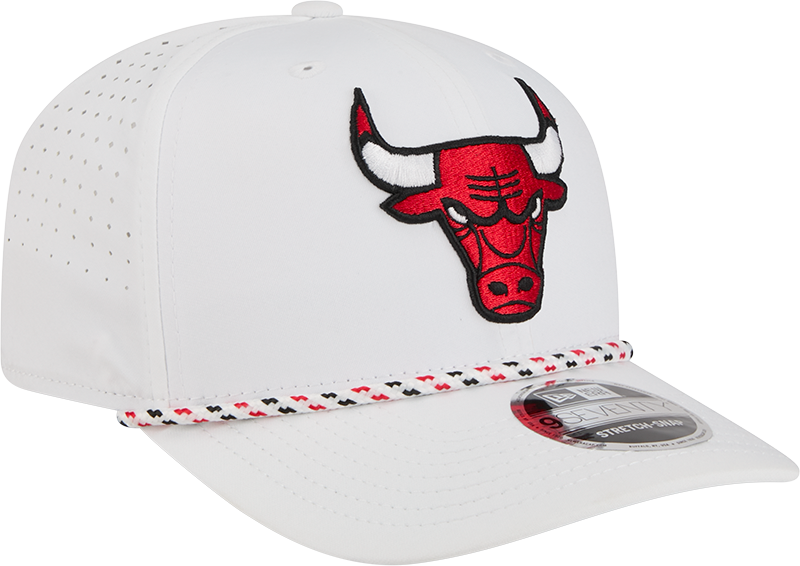 Chicago Bulls New Era White Sport Rope 9SEVENTY Stretch Snap Adjustable Hat