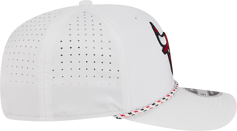 Chicago Bulls New Era White Sport Rope 9SEVENTY Stretch Snap Adjustable Hat