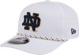 Notre Dame Fighting Irish New Era Team White Rope 9SEVENTY Stretch-Snap Adjustable Hat - Pro Jersey Sports