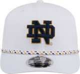 Notre Dame Fighting Irish New Era Team White Rope 9SEVENTY Stretch-Snap Adjustable Hat - Pro Jersey Sports