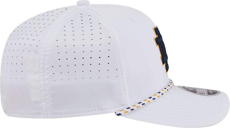 Notre Dame Fighting Irish New Era Team White Rope 9SEVENTY Stretch-Snap Adjustable Hat - Pro Jersey Sports