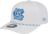 North Carolina Tar Heels New Era Team White Rope 9SEVENTY Stretch-Snap Adjustable Hat - Pro Jersey Sports